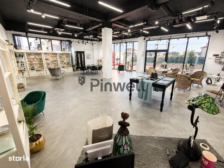 STRADAL Pipera Spatiu comercial premium vitrină mare 7 locuri parcare