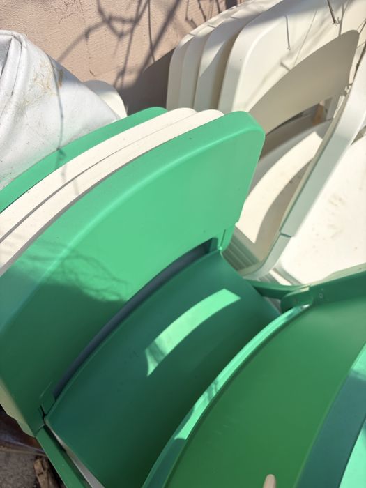 Scaune ikea 10 albe 6 verzi