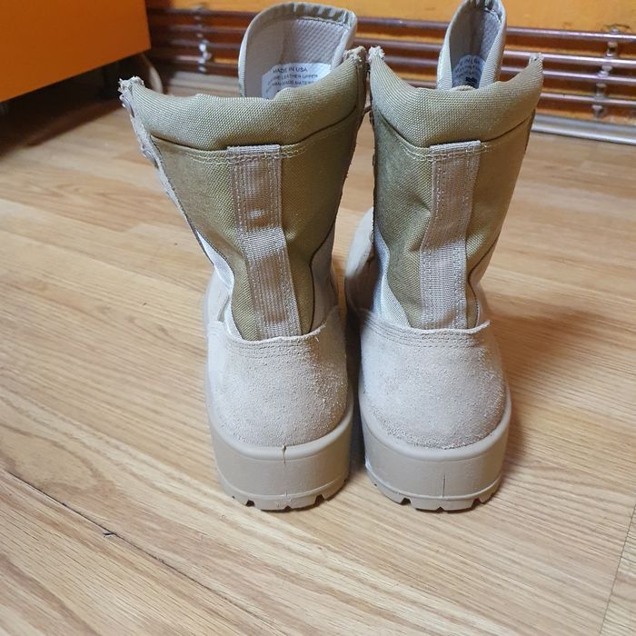 Cizme militare UFCW Mondo PT Vibram Steel Toe din piele/pânză nr. 14 R