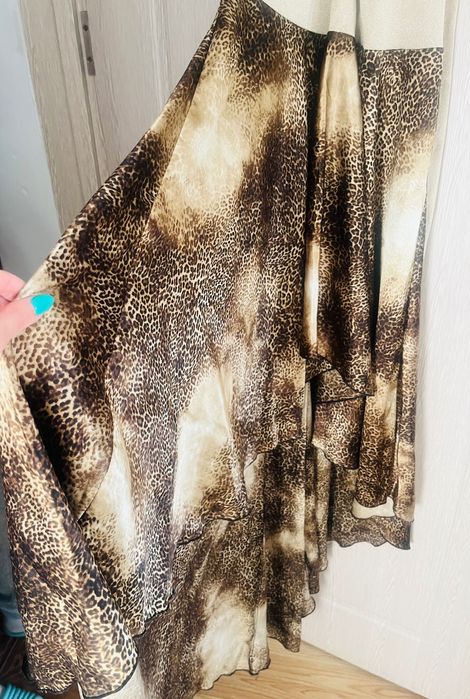 Дамска официална сатенена рокля