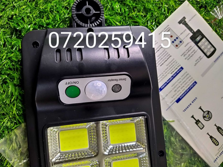 Lampa Solara Jortan 400W, incarcare solara, 160 LED-uri COB
