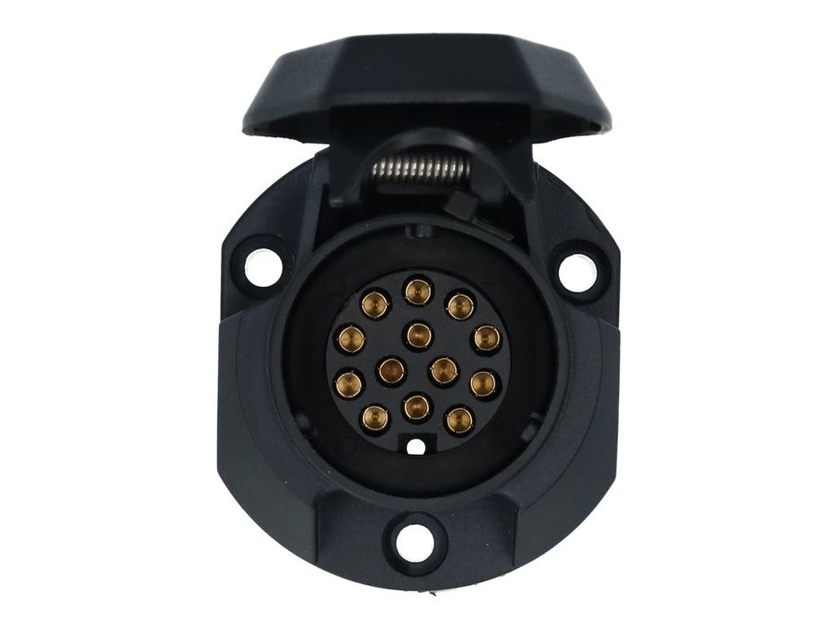 Priza remorca auto Carpoint 12V 13 pini Tip Jager, cu inchidere baioneta, pentru remorca, rulota sau suport biciclete, 1 buc