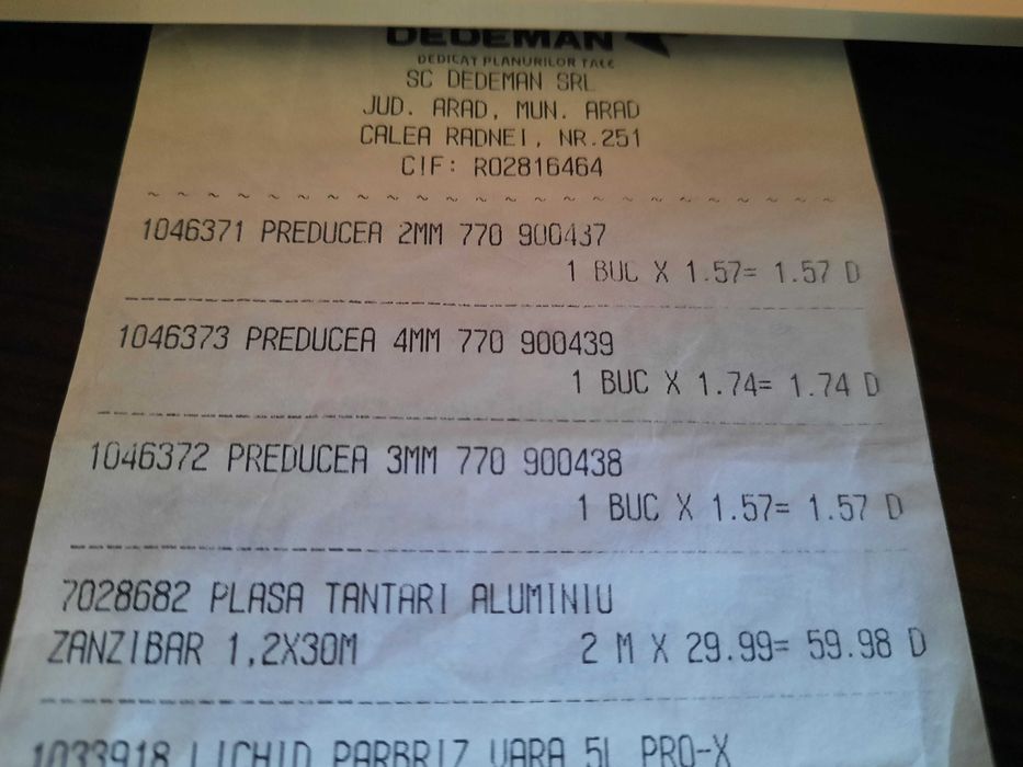 Plasa tantari aluminiu 200mm x 120 mm