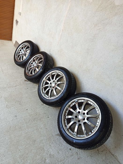 Джанти 18 5х112 с почти нови гуми