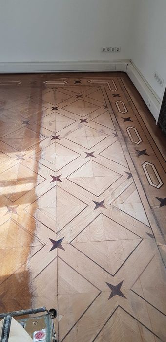 Циклене на паркет и дюшеме