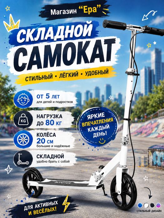 Самокат двухколесный