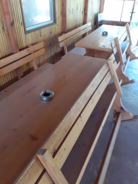 баварски комплект-180см.-маса с пейки- за барбекю или заведение