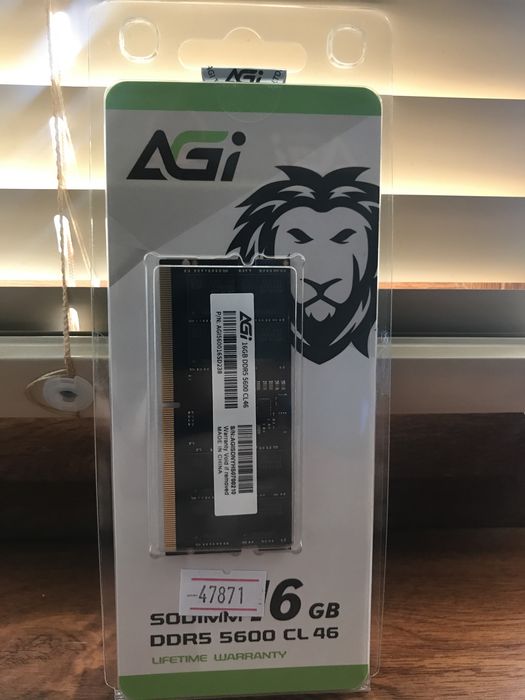 ОЗУ для ноутбука ddr5 5600mhz 16gb
