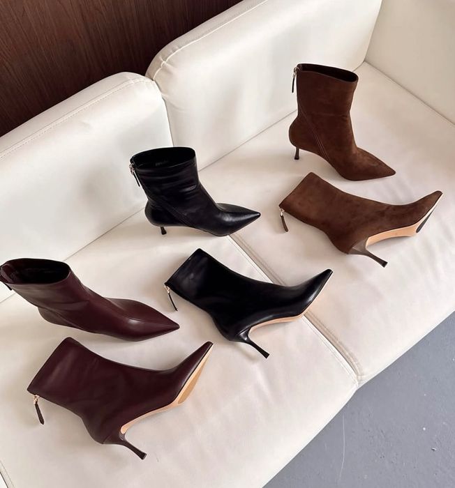 Ботильоны в черном цвете