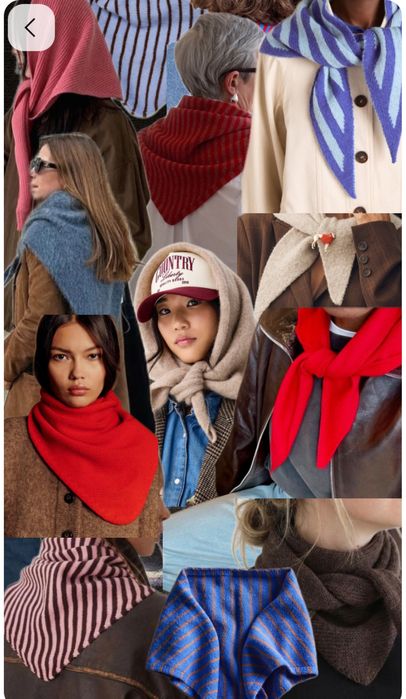 Косынка ручной работы