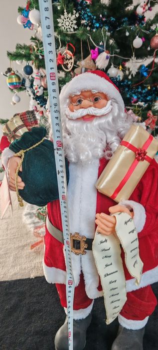 Figurina Decorativa Mos Craciun Cadouri 81cm