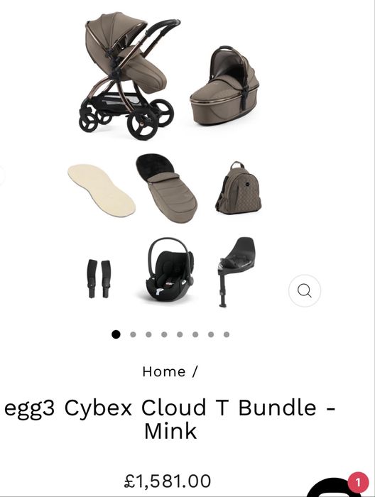 Бебешка количка * Egg 3 Stroller Luxury Package * Нова*