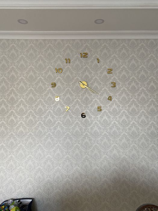 Насстенные часы 3D с установкой