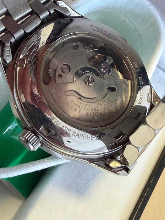 Ceas Orient Automatic Open Heart Cadran Alb