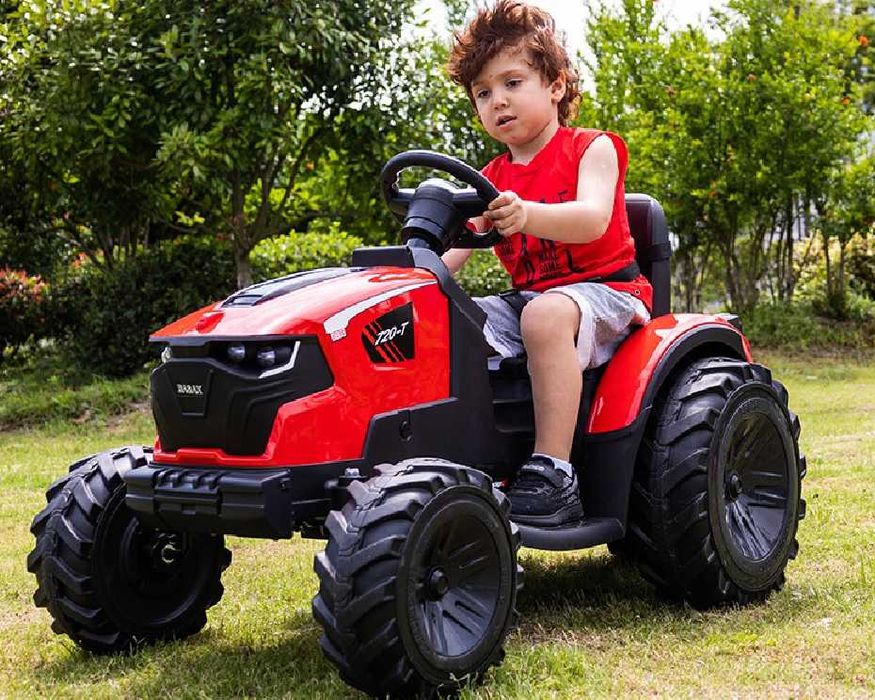 Акумулаторен Трактор Digger 24v батерия Висока версия с ремарке