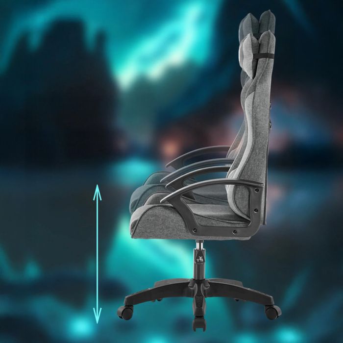 Ергономичен геймърски офис стол с лумбална и шийна опора