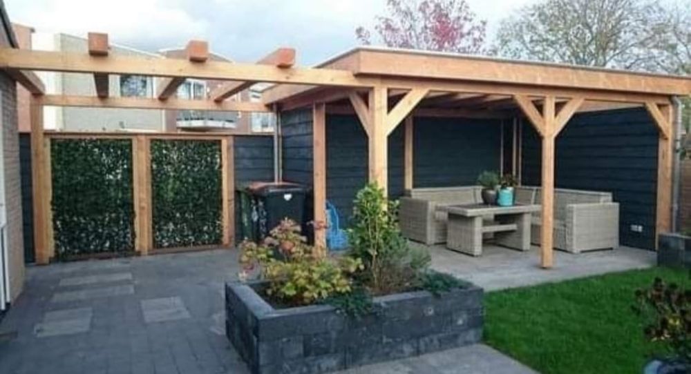 Mobilier de gradina terase si carpoturi din lemn uscat