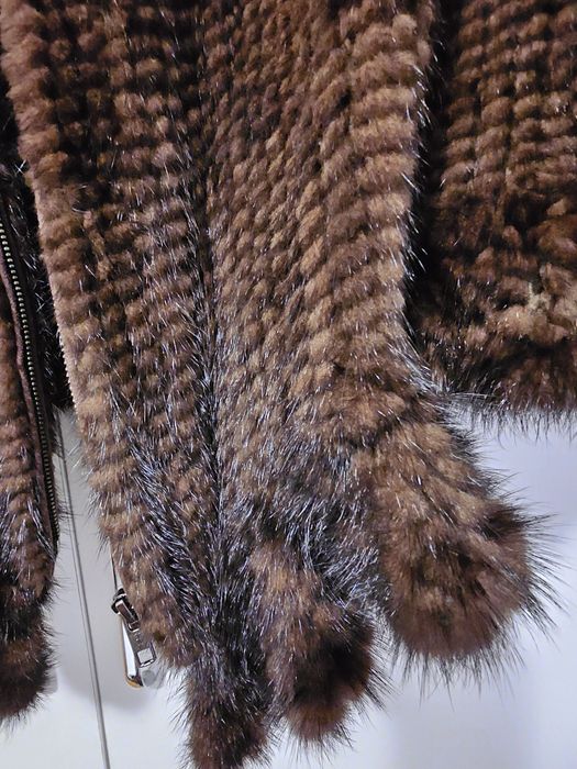 Болеро от плетена естествена норка.