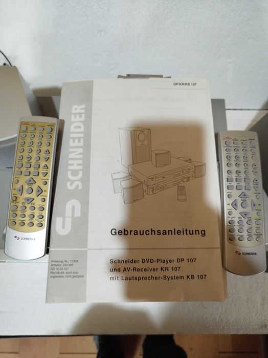 Sistem 5.1 Activ Schneider, cu amplificator si telecomenzi!  Defect!