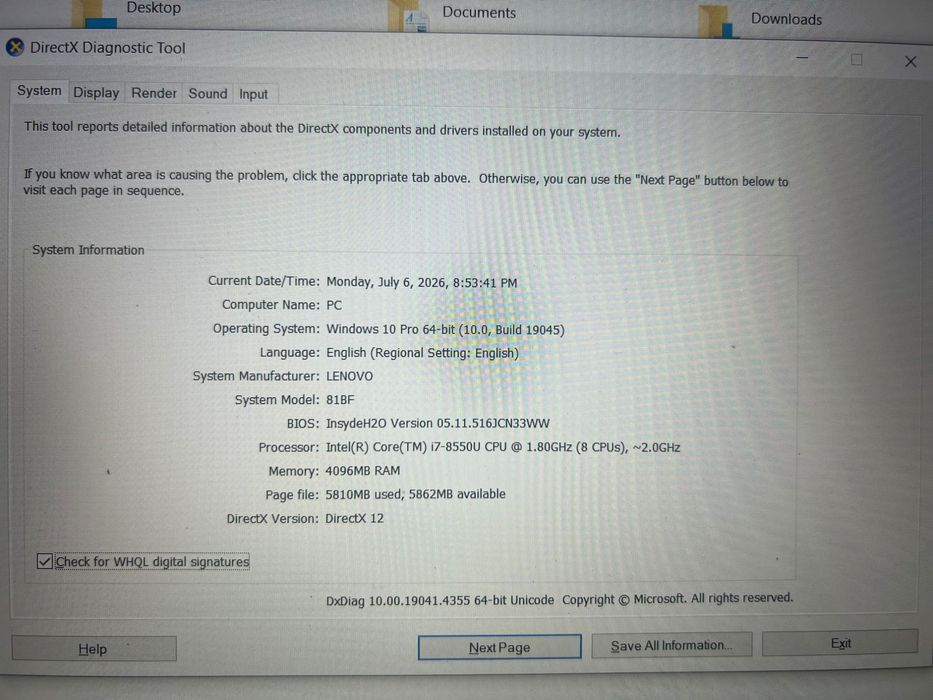 Laptop Lenovo 520-15IKB
