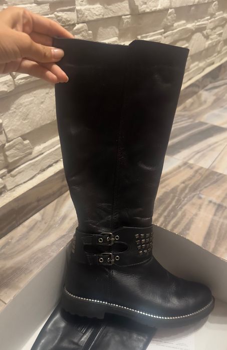 Дамски ботуши от естествена кожа