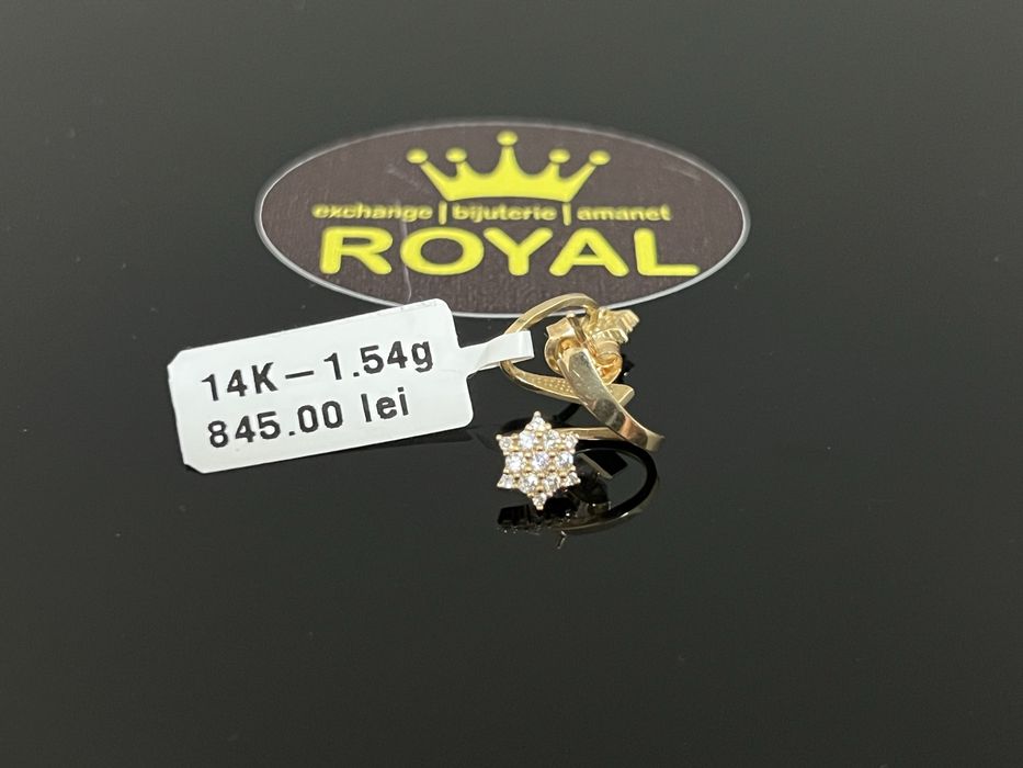 Bijuteria Royal CB : Cercei dama aur 14K  1,54 grame