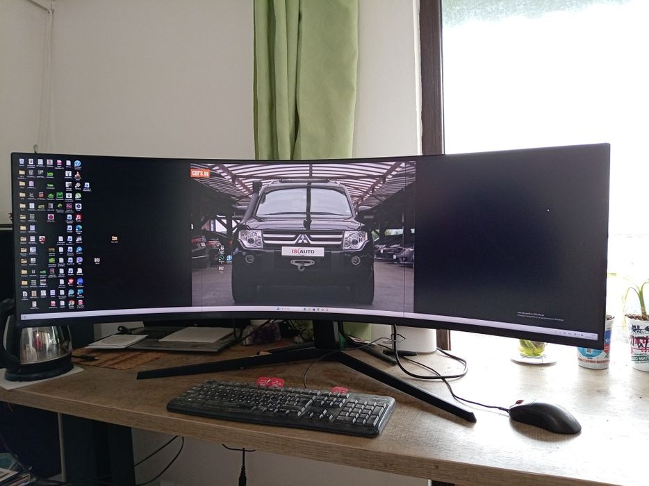 Samsung Odyssey G9 с дефект