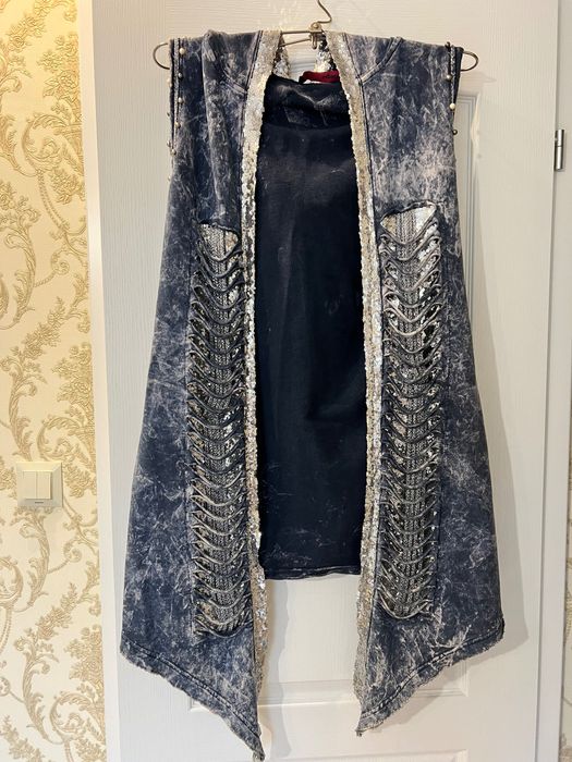 Дамски лъскав елек