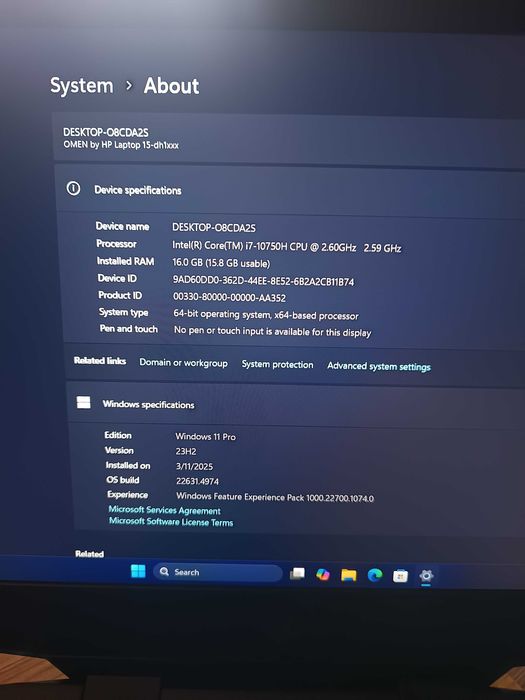 Продавам OMEN by HP 15-dh1xxx гейминг