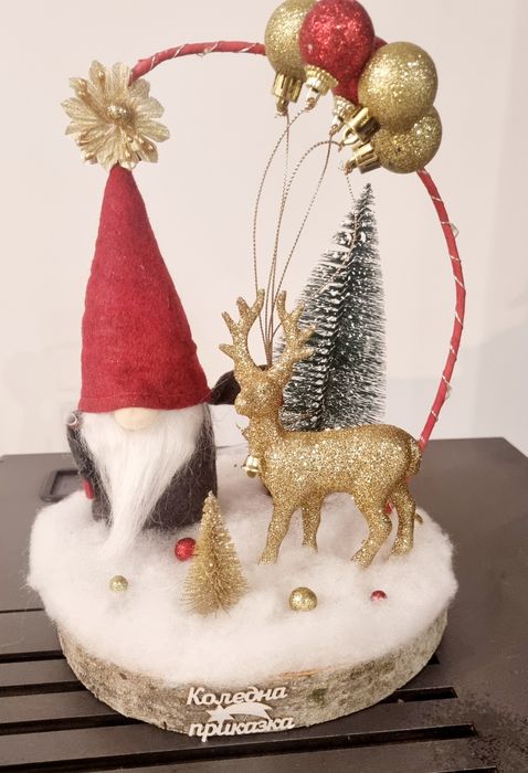 Коледни декорации с лед лампички