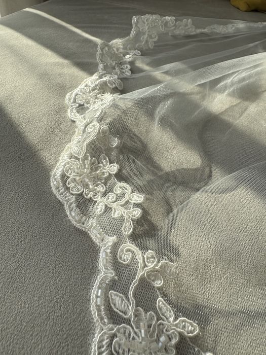 Сватбен воал от италиански плат