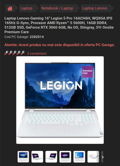 Laptop Lenovo Legion 5