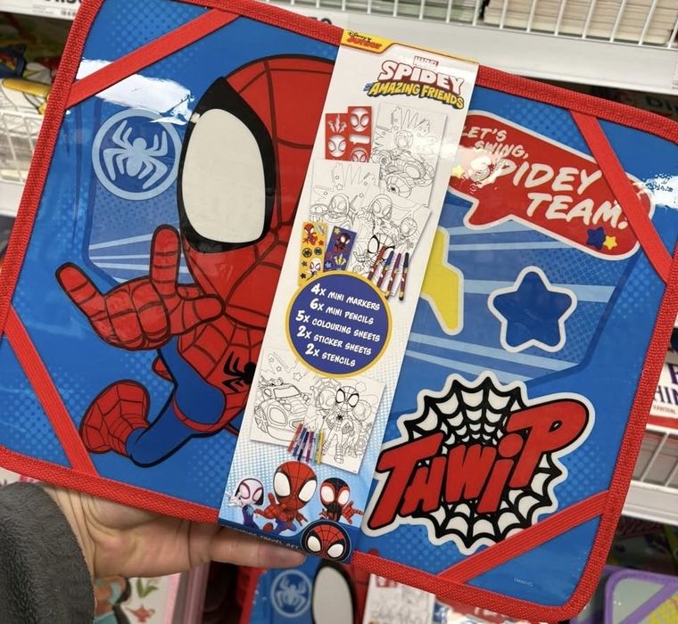 ПРОМО! Детски комплект Чанта Спайдърмен с 19 части за рисуване Спайди, Spiderman drawing set Spidey