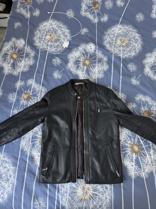 Мъжко кожено яке и елек Zara