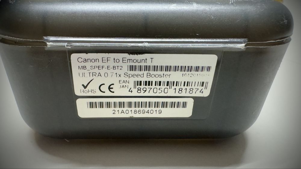 Metabones EF- E mount T Speed Booster ULTRA