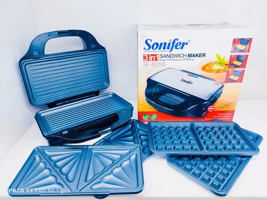 Тостер Вафельница Сендвичница Орешки Toster Vafelnitsa Sonifer 6056