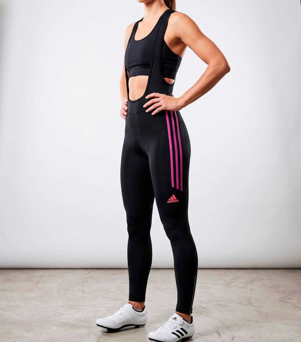Adidas Дамски гащеризон bib tights за велосипед / колело размер XS  НОВО