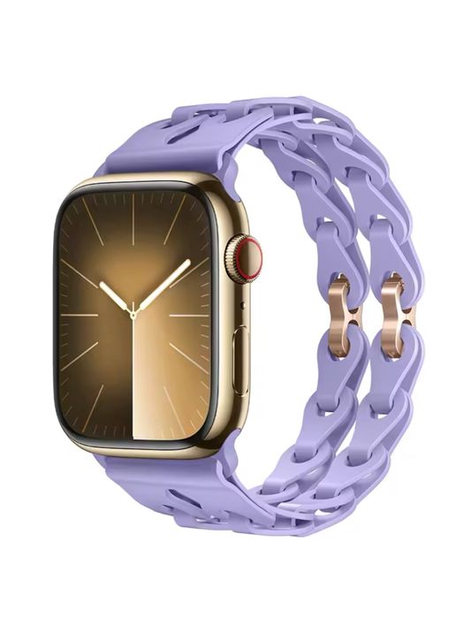 Curea Ceas Apple Iphone Bratara Duo Silicon Husa Folie Silicon