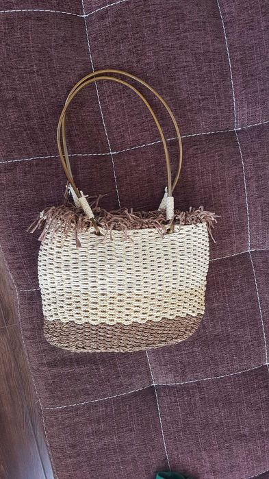 Плетена дамска чанта