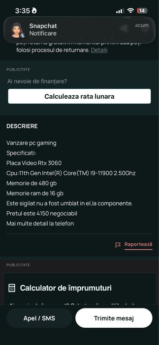 Vand pc gaming rtx3060