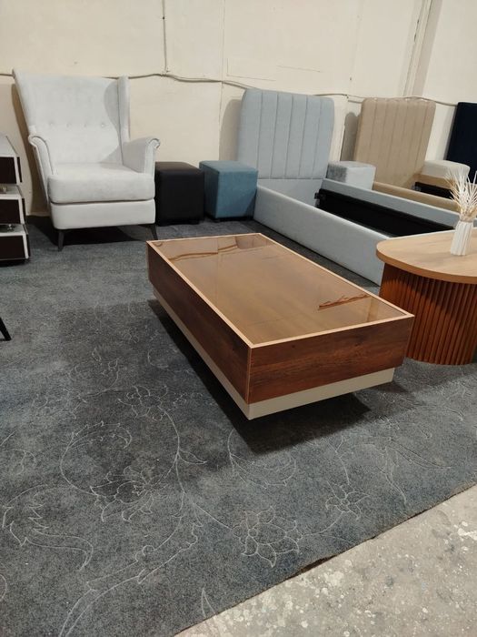 Стол журнальный с подсветкой 110×60