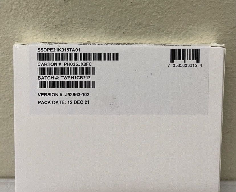 SSD Intel Optane P4800X 1.5TB