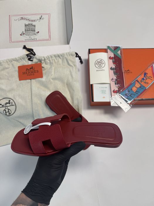 *PREMIUM* Papuci Hermès , Full Box, Mărimi 35/41 , 100% Piele Naturală