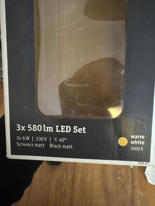 Paulmann сет 3 лунички за окачен таван 3х6w 580lm LED, 70° ротация