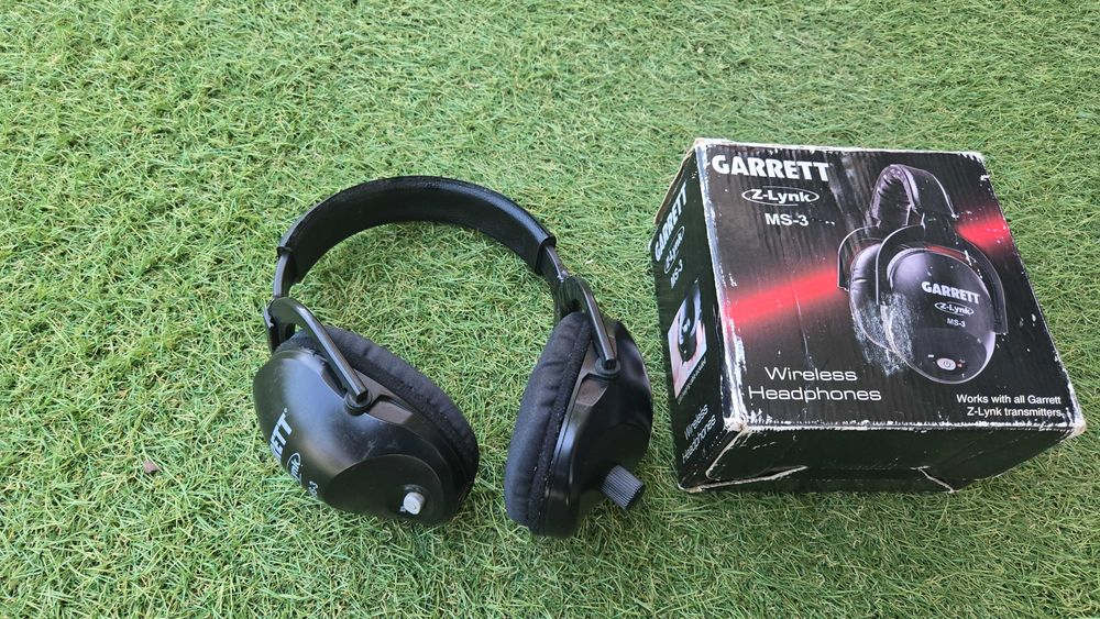 Професионални безжични стерео слушалки Garrett MS-3 за металотърсач металдетектор