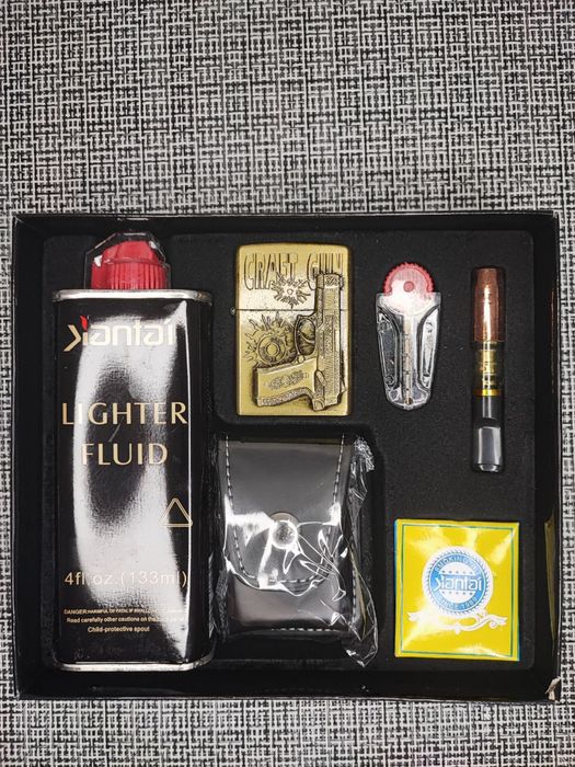 Зажигалка Zippo(аналог) бензин,кремни+фитиль