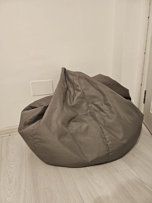 Set 3 Fotolii Puf (Beanbags) – 2 Portocalii + 1 Gri