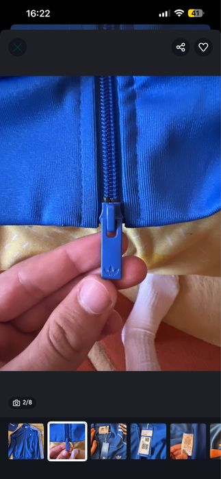 hanorac cu fermoar adidas nou cu eticheta si bon fiscal