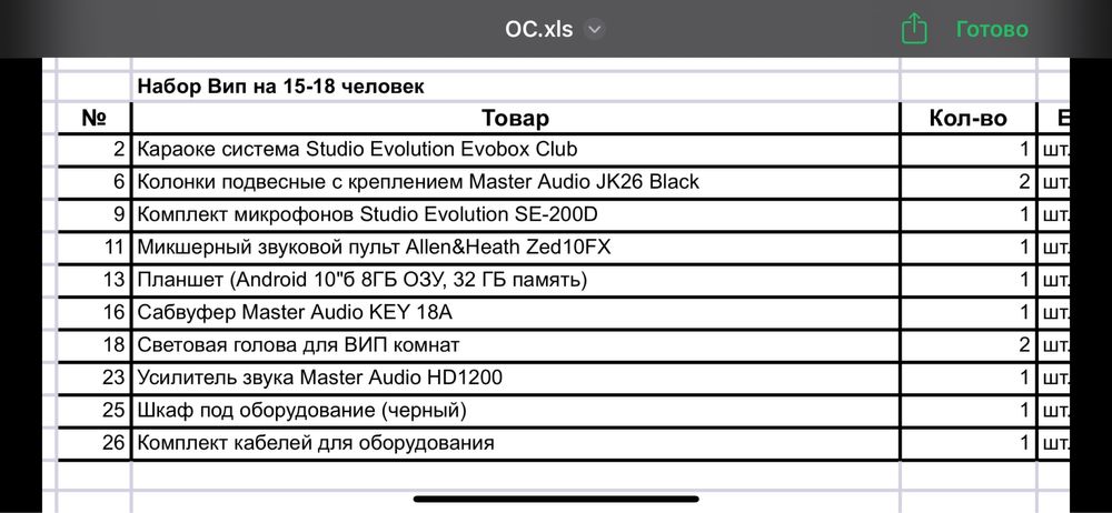 Продается караоке оборудование