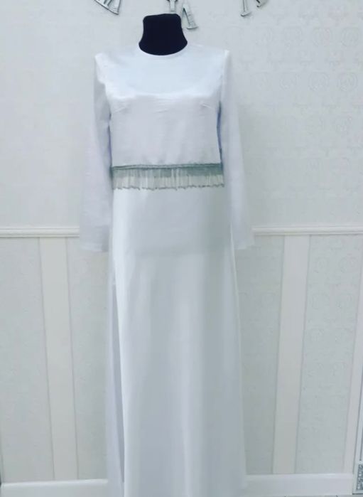 белое нежное платья